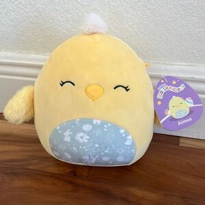 NEW! Squishmallows Aimee The Chick 8” Yellow Plush Easter Toy